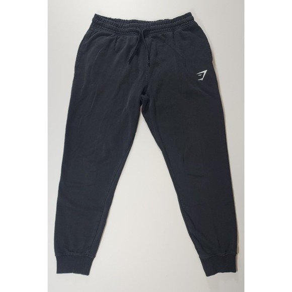 Gymshark Other - Gymshark Joggers Men Medium Black Sweatpants Tapered Athleisure Training Gym EUC
